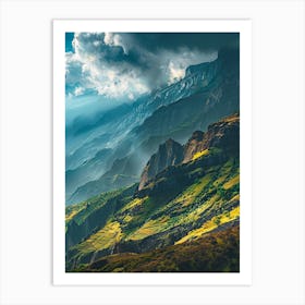 Valley In The Mountains Art Print