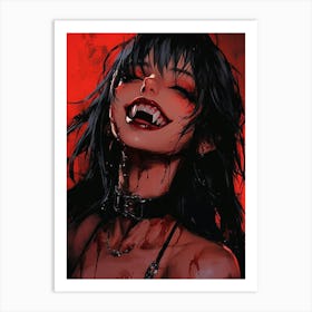 Vampire Girl Art Print