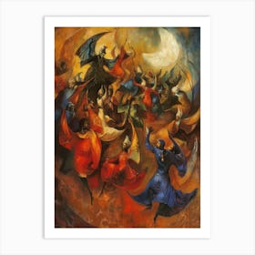 Dance Of The Moon 1 Art Print