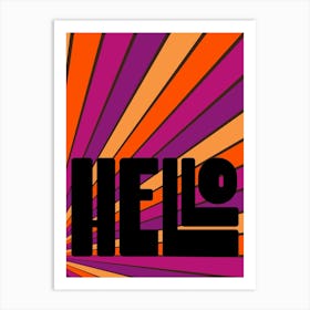 Hello Art Print