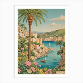 Mediterranean Seascape 1 Art Print