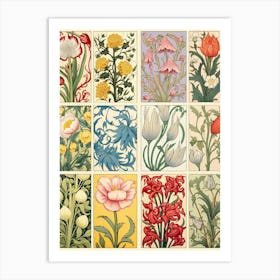 Victorian Flowers Art Print