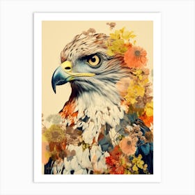 Bird With A Flower Crown Hawk 4 Art Print