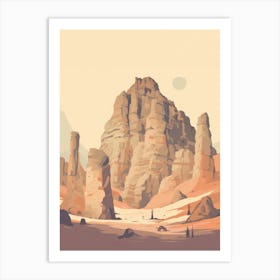 Greme National Park Art Deco 1 Art Print