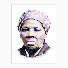 Harriet Tubman Splash Colorful Art Art Print