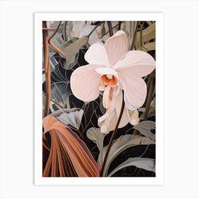 Flower Illustration Orchid 2 Art Print