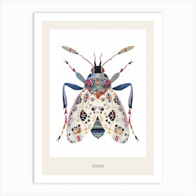 Colourful Insect Illustration Aphid 12 Poster Art Print