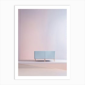 Minimalistic Scene Soft Pastel Color Palette Subtle Depth Achieved With A Gentle Gradient In The B Art Print