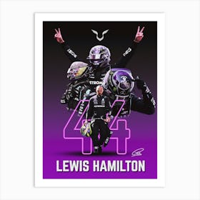 Lewis Hamilton 2 Art Print