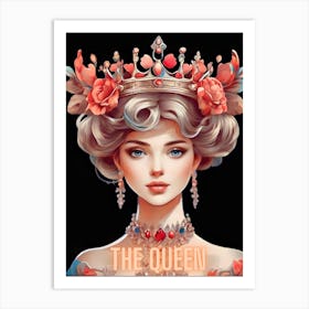 The Floral Queen Art Print Art Print