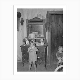 Southeast Missouri Farms,Children Of Fsa (Farm Security Administration) Client, Former Sharecropper, In Bedroo Art Print