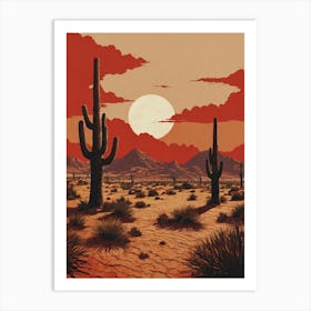 Desert Canvas Print Art Print