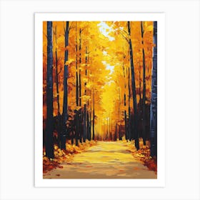 Autumn Road 3 Art Print