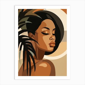 Afro-American Woman 7 Art Print