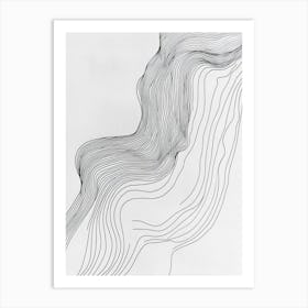 Wavy Lines 4 Art Print