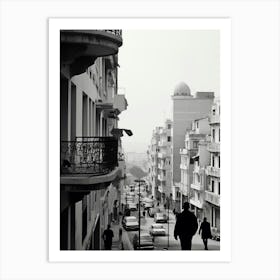 Algiers, Algeria, Mediterranean Black And White Photography Analogue 4 Art Print