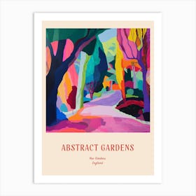 Colourful Gardens Kew Gardens United Kingdom 4 Red Poster Art Print