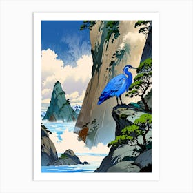 Blue Heron Art Print