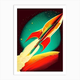 Fusion Vintage Sketch Space Art Print