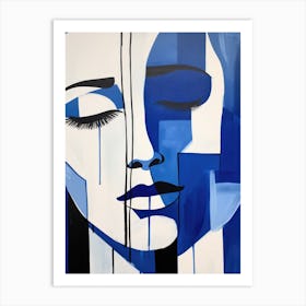 Blue Woman 12 Art Print