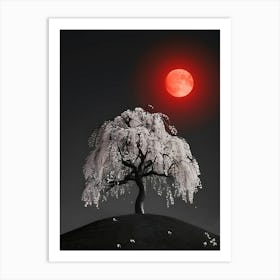 Red Cherry Tree 2 Art Print