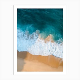 Aerial View Of A Beach 4 Art Print