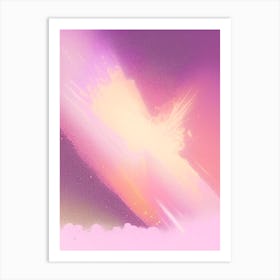 Asteroid Impact Gouache Space Art Print