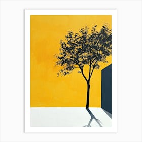 Shadow Of A Tree, Minimalism Decor Art Print