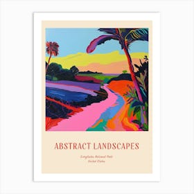Colourful Abstract Everglades National Park Usa 3 Poster Art Print