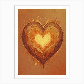 Heart Of Fire 58 Art Print