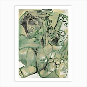 Green Man By Pablo Picasso Art Print