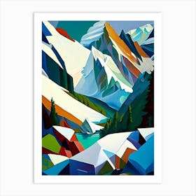 Jostedalsbreen National Park Norway Cubo Futuristic Art Print