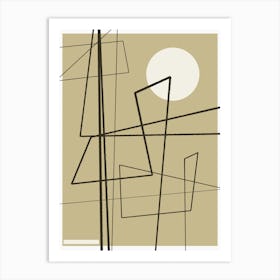 Angular Lines No 8 Art Print