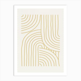 Abstract Lines- Yw05 Art Print