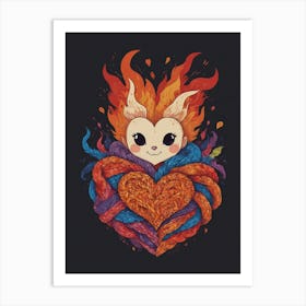 Heart Of Fire 52 Art Print