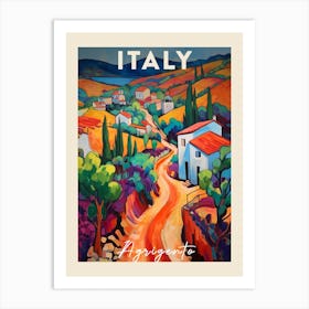 Agrigento Italy 3 Fauvist Painting  Travel Poster Art Print