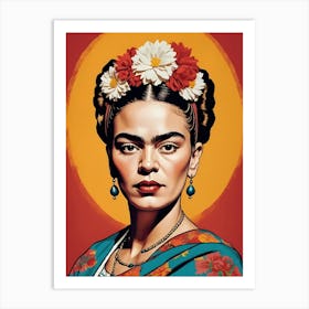 Frida Kahlo Portrait (14) Art Print