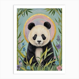 Panda Bear In Soft Hues Art Print