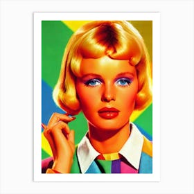 Mia Farrow Colourful Pop Movies Art Movies Art Print