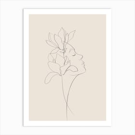 Magnolia Girl Art Print