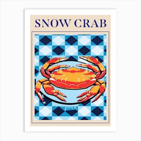 Snow Crab Seafood Poster Art Print