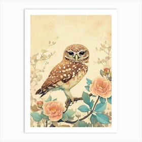 Burrowing Owl Painting 5 Art Print