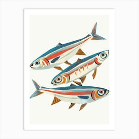 Three Fish Art Print