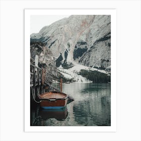 Canadian Lake Canoe Art Print