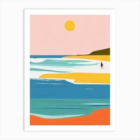 Icacos Beach Puerto Rico Midcentury Art Print