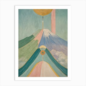 Pastel Volcano Art Print