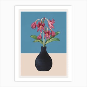 Flowers in Black Vase 2 Art Print