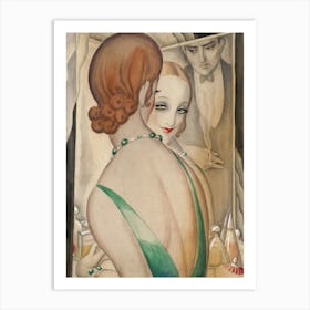 At The Mirror Gerda Wegener Art Print