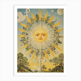 Sun Flower Art Print