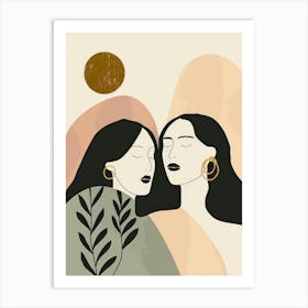 Two Women In Love 2 Art Print